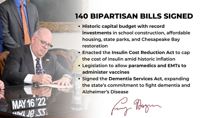 Maryland Political Leaders Sign 140 Bills Into Law On Monday