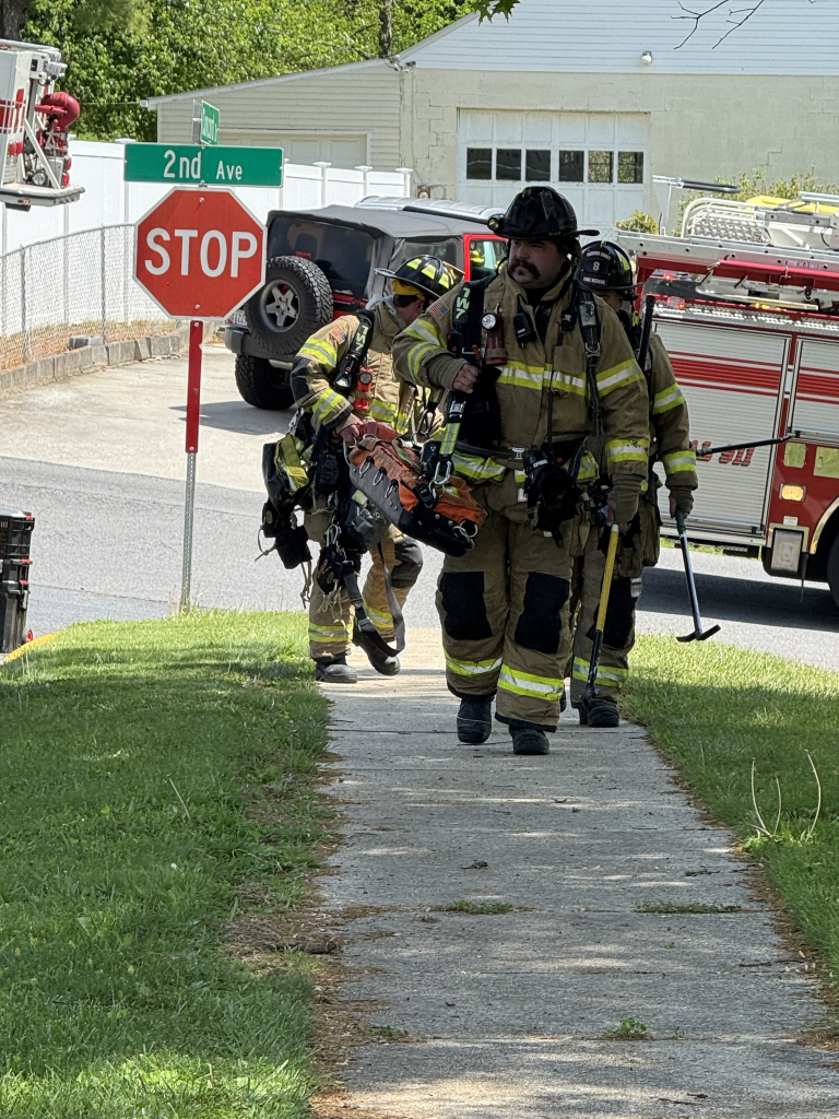 Fire Damages House In Brunswick